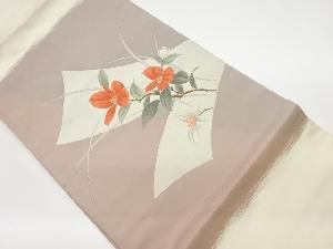 リサイクル 花葉模様織出し名古屋帯